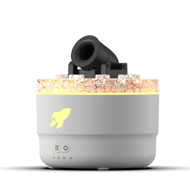 1pc Creative Fort Colorful Crack Aromatherapy Machine Home Desktop Small Ultrasonic Smoke Ring Humidifier. Suitable as a gift 5
