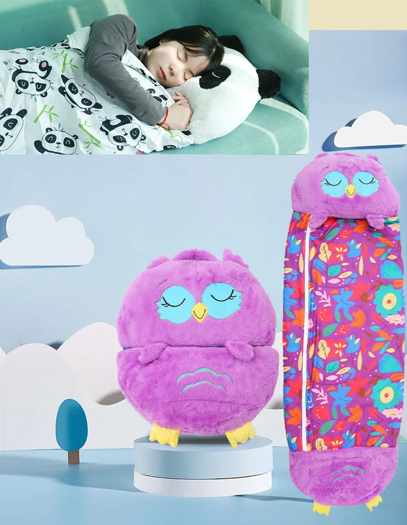 dormilocos saco dormir sleeping bags for kids Pillow & Sleepy Sack Comfy,Super Soft,Warm,All