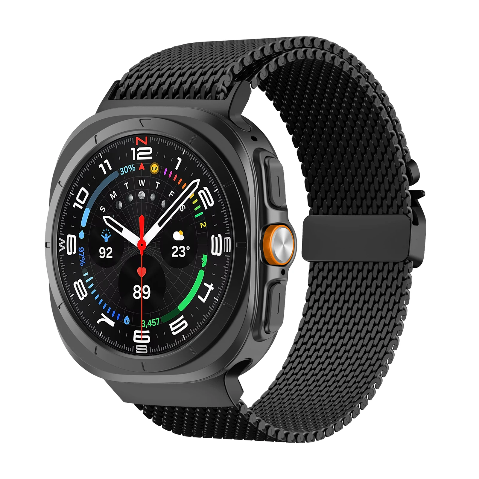 Milanese Loop Thick Stainless Steel Parachute Bracelet