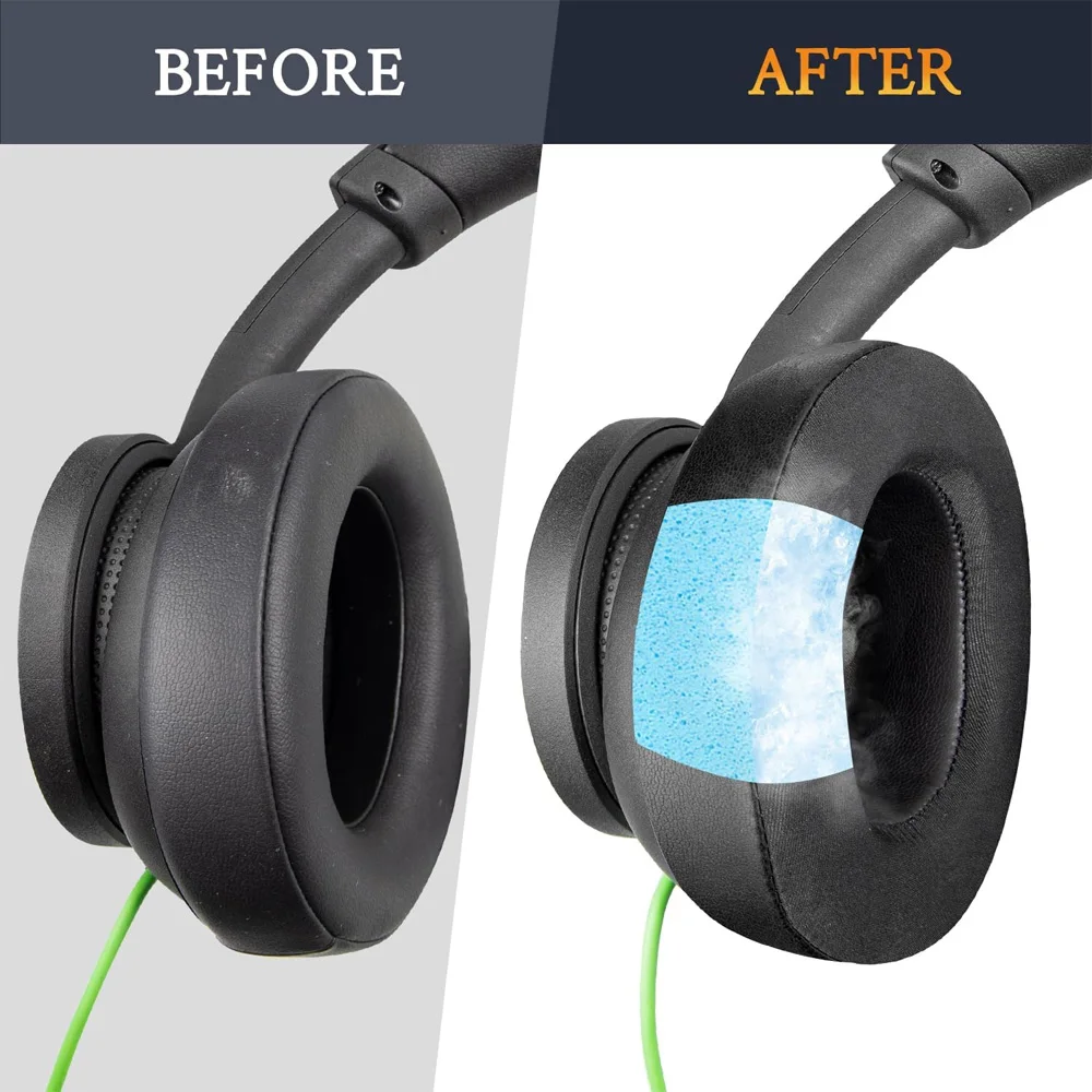 Earphone pads For Microsoft Xbox Series X/S One PC replacement Earpads headphones Earmuffs Mesh Memory Covers Sponge Protein