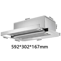 Range Hood For Kitchen Rental RoomTop Suction Kitchen Drainage Kitchen Ventilator Large Suction Exhaust Hood Pull Easy to Clean 2
