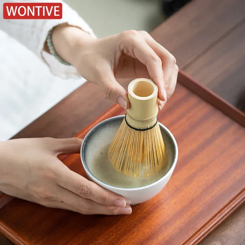 Tea Whisk 3/4/5Pcs Kitchen Accessories Matcha Green Tea Powder Whisk Teaware Japanese Ceremony Bamboo Chasen Tea Tool Brush