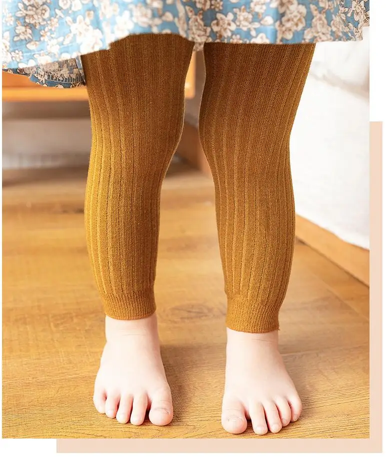 Spring Autumn Baby Pants Newborn Girls Leggings Soild Color Cotton Pants Kids Children Leggings 0-6 Years