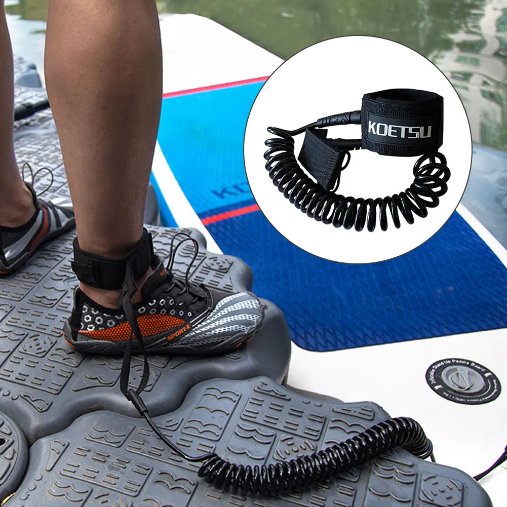 Surfing Safety Foot Rope Boat Safety Paddle Stand Up Paddle Surfing Leash Safety TPU Hand Rope For Surfboard Surfing Accessories