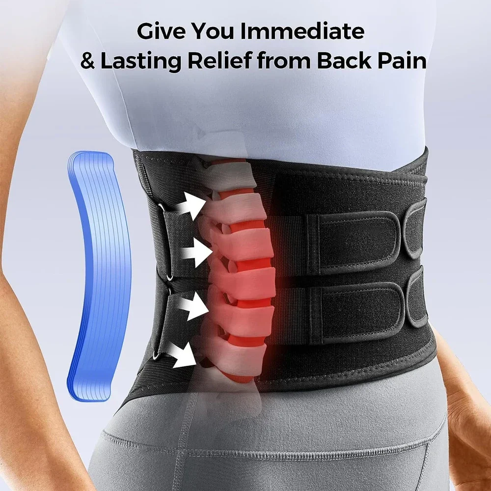 Double Pull Back Lumbar Support Belt Waist Orthopedic Corset Men