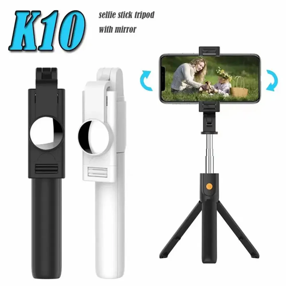 K10 Bluetooth Wireless Selfie Stick Mini Tripod Extendable Monopod