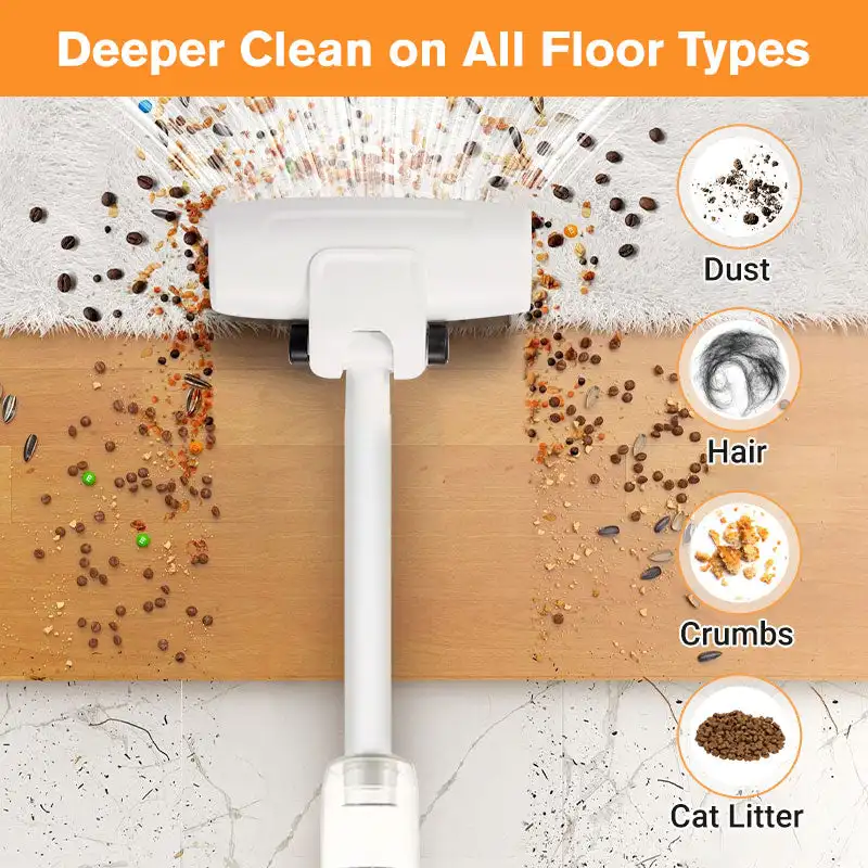 Vacuum Cleaner Multipurpose Cordless For Household&Car High-Power Rechargeable Cleaning Machine Dry Wet Dual-use Portable Sweeper
