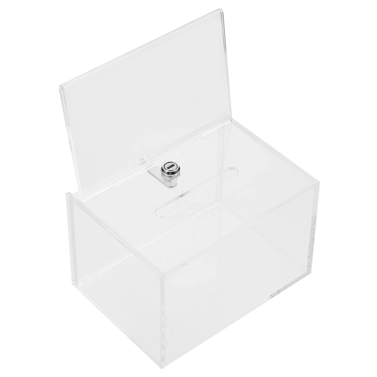 Acrylic Donation Box Transparent Ballot Box Clear Suggestion Box Donation Box for Fundraising