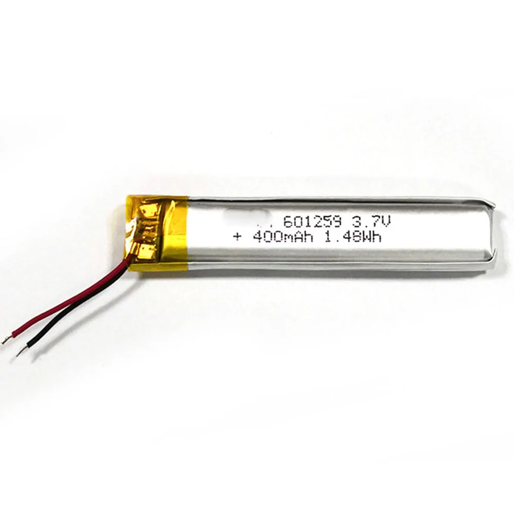 

Rechargeable 400mAh 601259 Lithium Polymer Ion Battery For MP4 Charging Treasure Power Tablet DVD Laptop Camera Power Bank