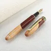 Hero wood Fountain Pen Classic Pen EF Extra Fine 0.38mm Smooth Financial Office Student Gift Ink Pen 4