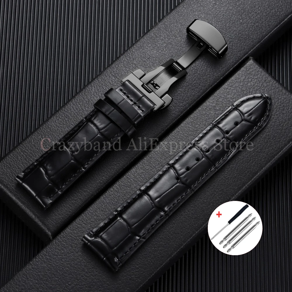 Vintage Leather Watch Band, Business Style,