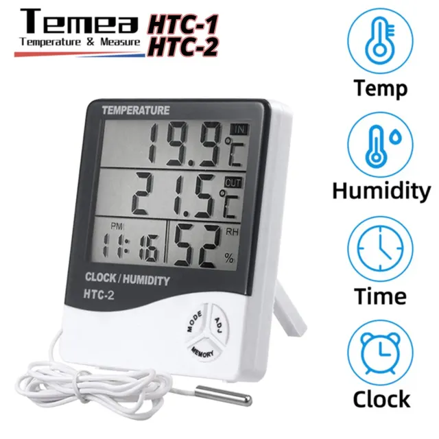 2 Stück Innenthermometer Digitales Hygrometer