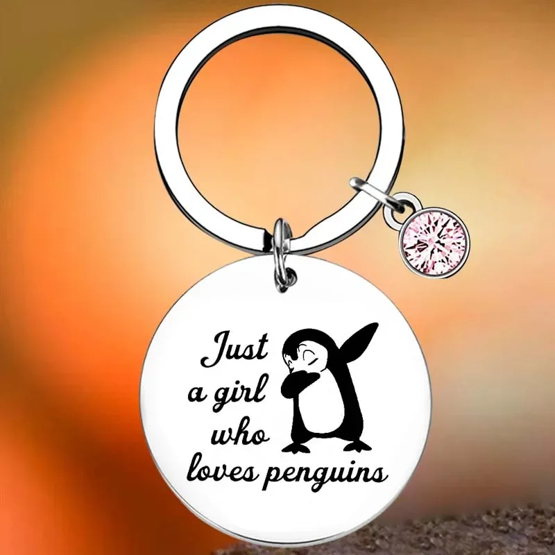 

Hot Penguin Gifts Key Chain Ring Penguin Lovers girls gift keychains pendant Animal Lovers Gift