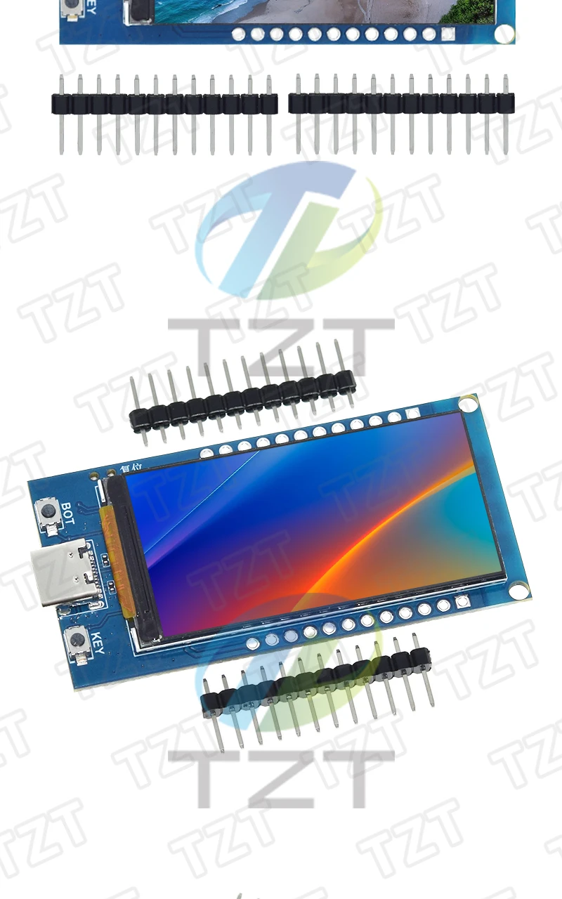TZT ESP32-S3 Entwicklungsboard 1,9 Zoll IPS LCD-Display ST7789 Treiber 170x320 Auflösung WiFi+Bluetooth-5.0 Für Arduino – Detail 4