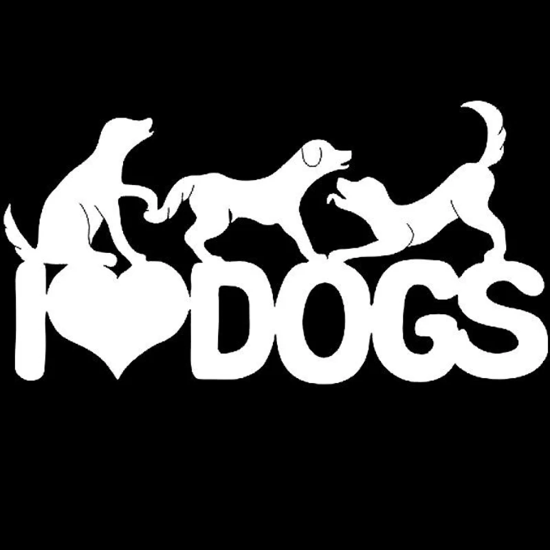 Car Stickers Personality Interesting I Love My Dog Vinyl Decals Car