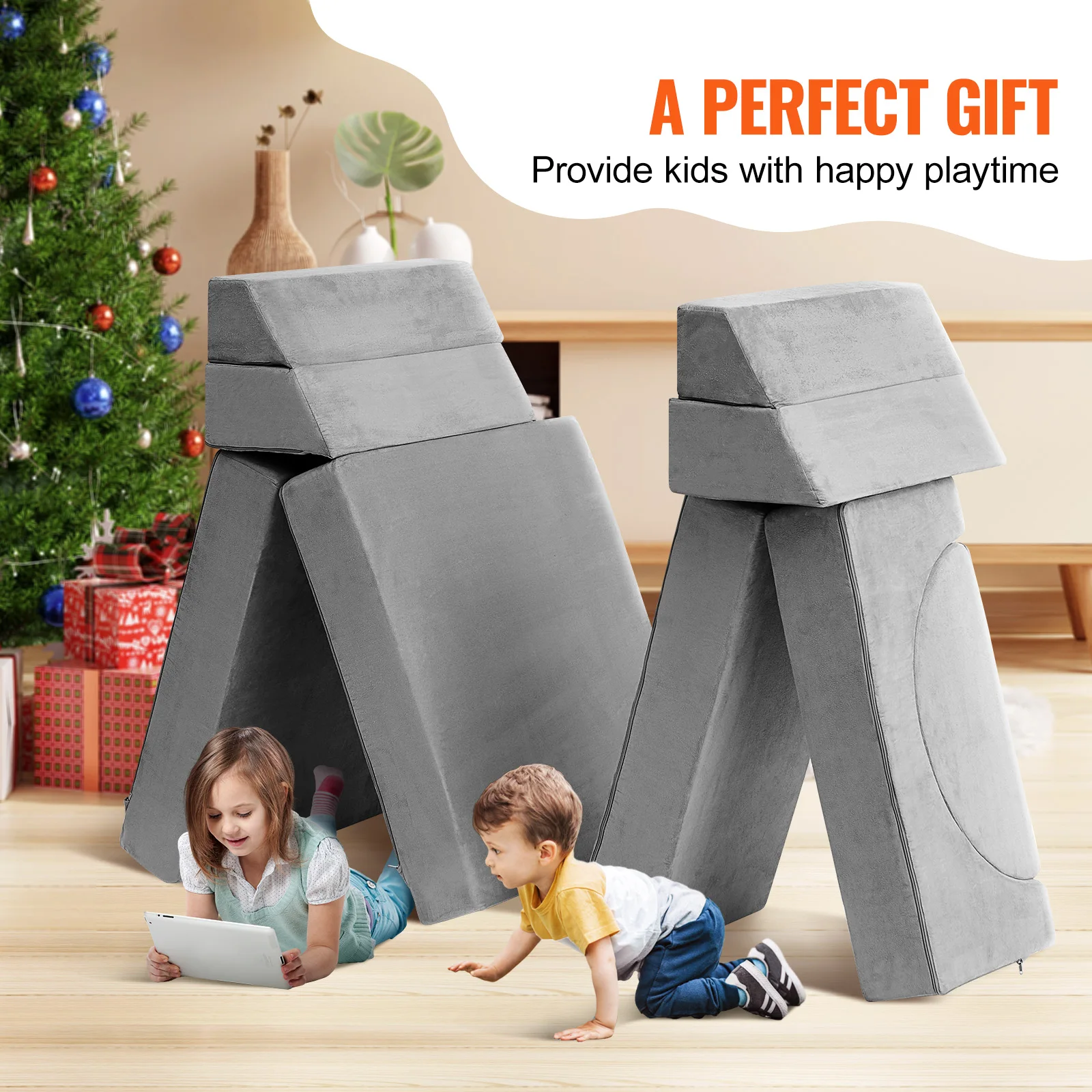 VEVOR Play Couch Kids Sofa Toddler Foam Sofa Couch with High-density 25D Sponge for Playing Creativing Sleeping Kids Furniture 5