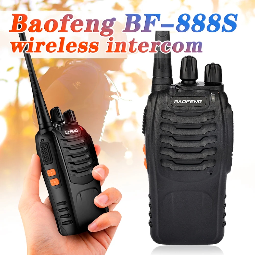 Baofeng BF-88E Walkie Talkie PMR 400-470MHz, Lunga Portata, Batteria 1500mAh, Con Auricolari (1/2/4/8 Pezzi) - 3