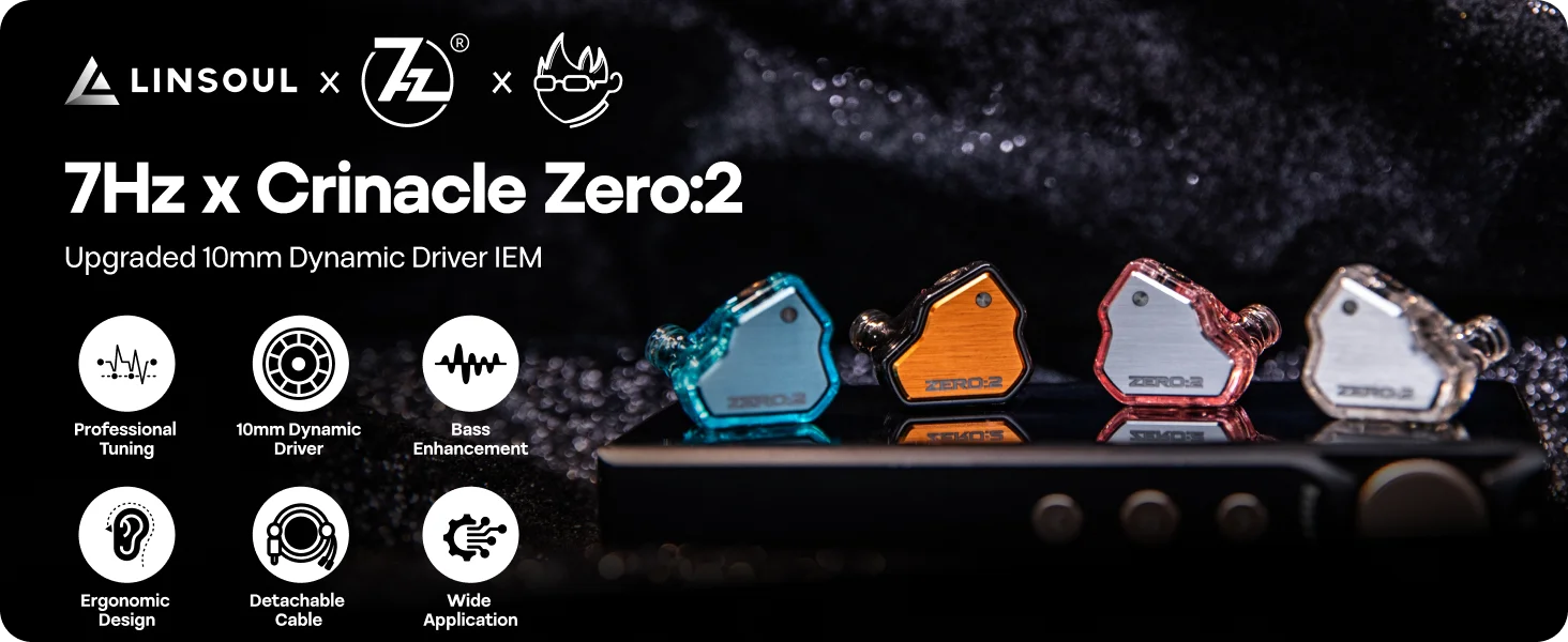 2tone ノーチラス2 7Hz x Crinacle Zero :2 Updated 10mm Dynamic Driver IEM Wired