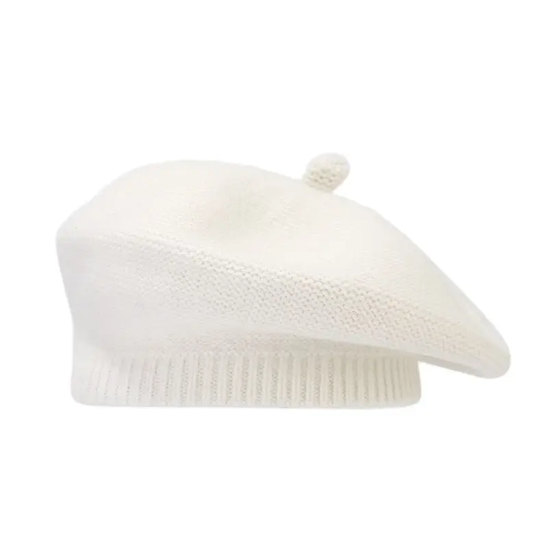 

LDSLYJR Autumn and Winter Solid Cotton Buckle Beret Painter Hat Octagonal Hat Women and Girl 09
