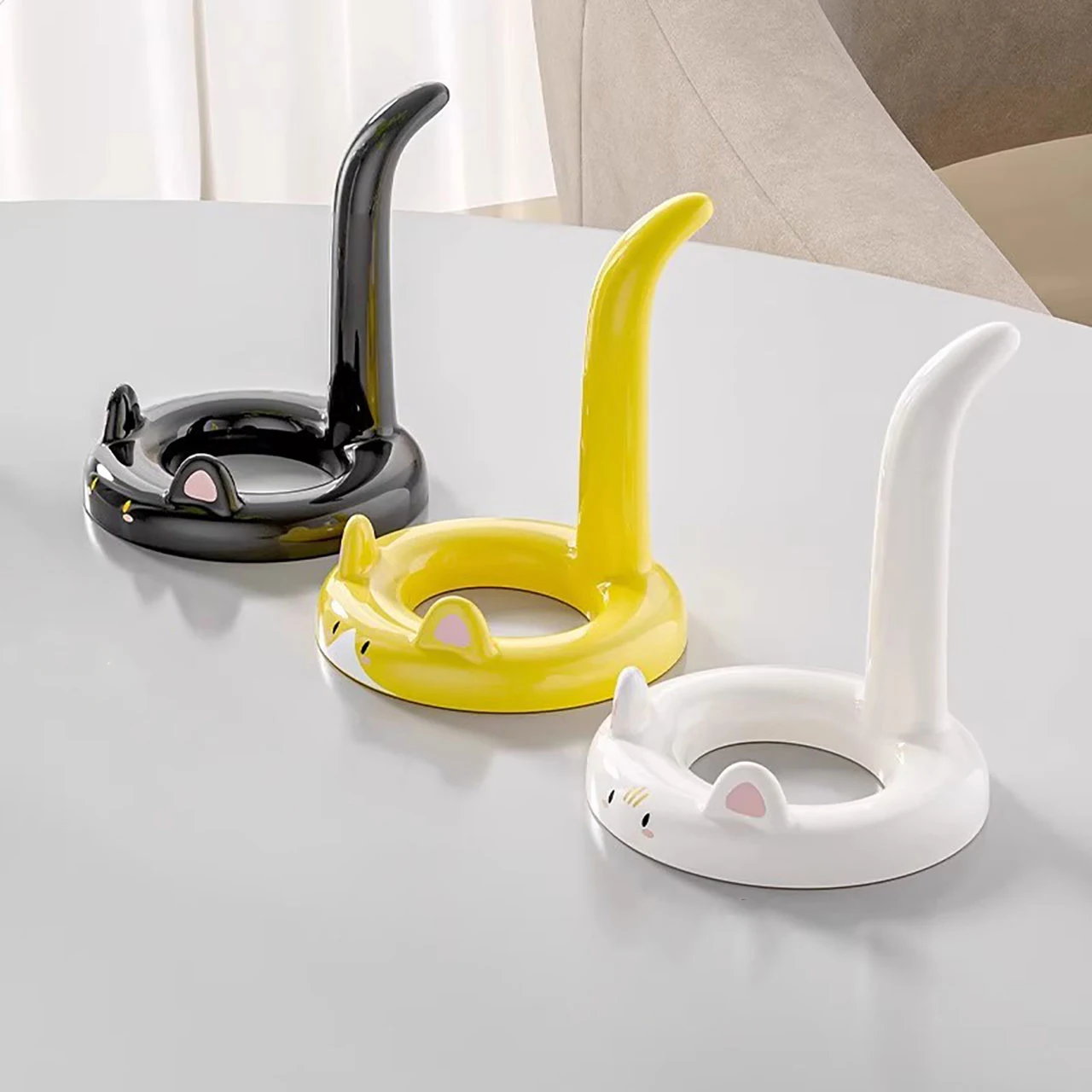 Cartoon Cat Phone Holder Universal Phone Stand Lazy Tablet Storage Rack