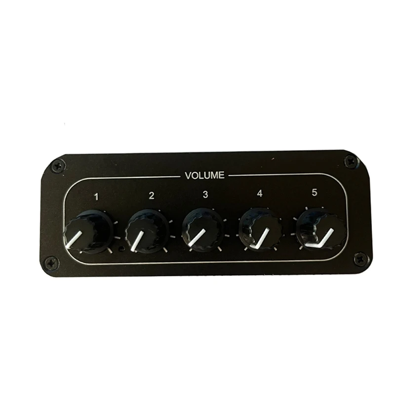 XB-AU-105RCA Audio Distributor Stereo Audio Mixer 1 Input 5 Output Multi-Channel Distributor For RCA Volume Controls