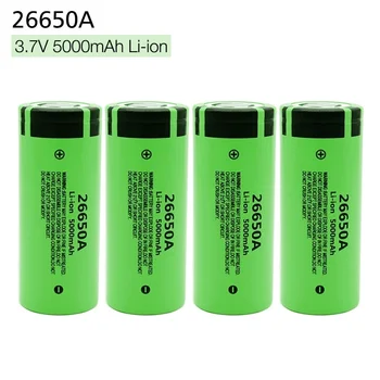 Batteria per 26650A 3.7V 5000mAh Li-ion 26650 batteria per Torcia Accumulatori e caricabatterie di riserva Batterie ricaricabili agli ioni di litio