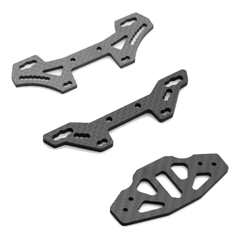 

Carbon Fiber Front/Rear Shock Tower Plate & Front Bumper Support Plate Fortamiya TT02 TT-02 1/10 RC Car Upgrade Parts