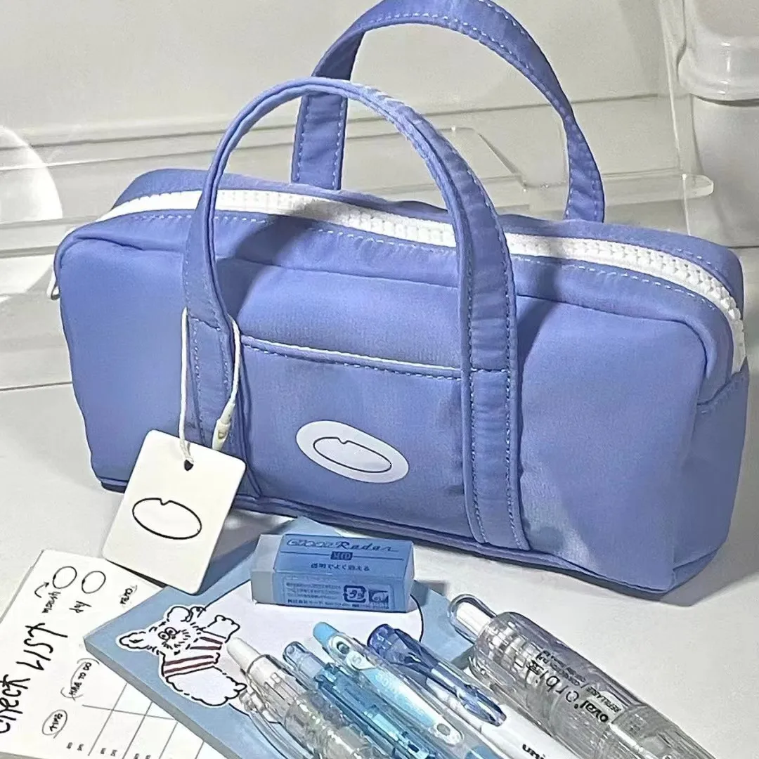 

Portable Pencil Case Large Capacity Female Junior High School Students Cosmetic Bag Stationery Box Student Gifts School Supplies