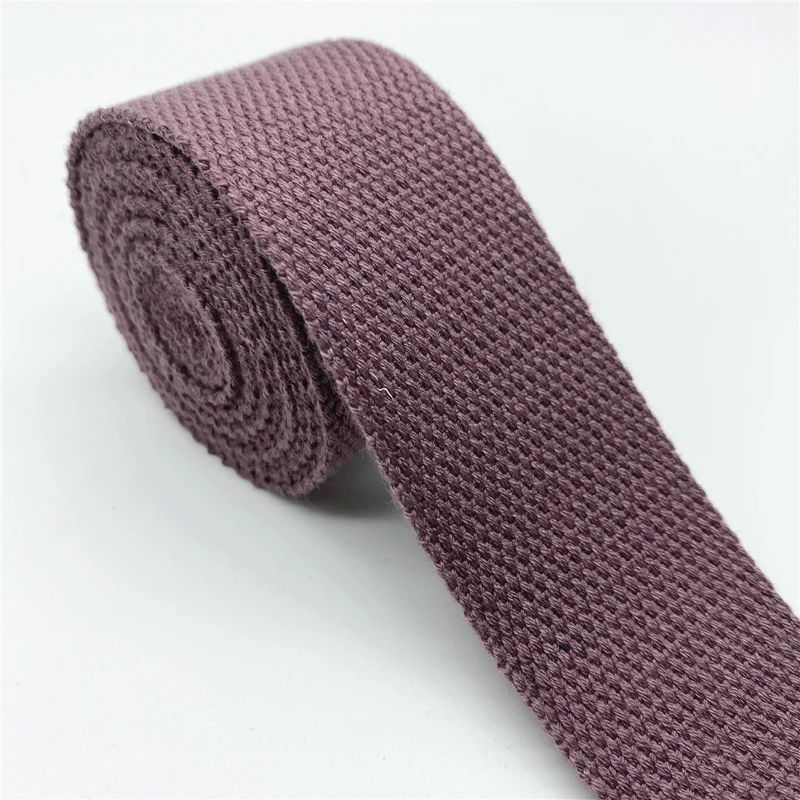 Cotton Webbing Strap Canvas Ribbon for DIY Crafts and Accessories (2 Yards)