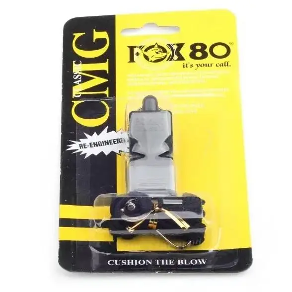 1pc Retail Colorful Whistle And Lanyard In Blister Packing