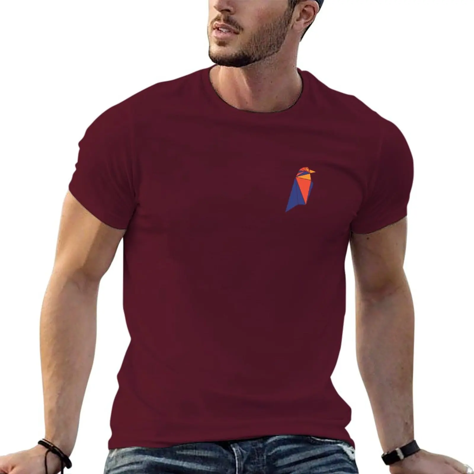 thumbnail image 1 of Camiseta de lujo de talla grande lisa de Ravencoin | Raven Token | Merchandising de criptomonedas | Temporada de altcoin para hombre, 1 of 5