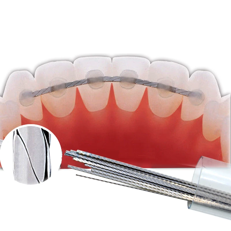 20PCS/Tube Dental Orthodontic Ligature Wires Stainless Steel Twist wire