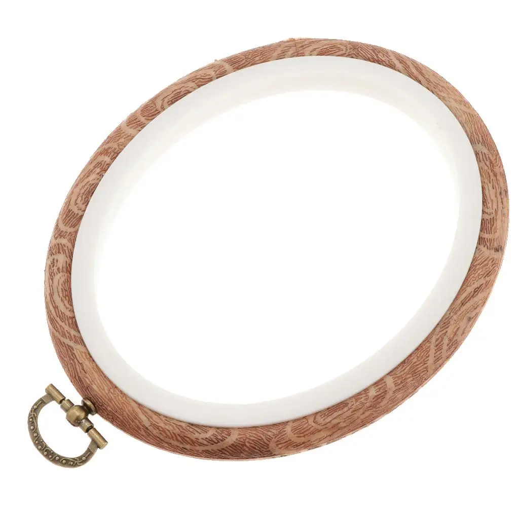 플라스틱 타원형 후프 링 크로스 스티치 바느질 핸드 머신, 자수 바느질 공예, 자수 후프 및 프레임 액세서리