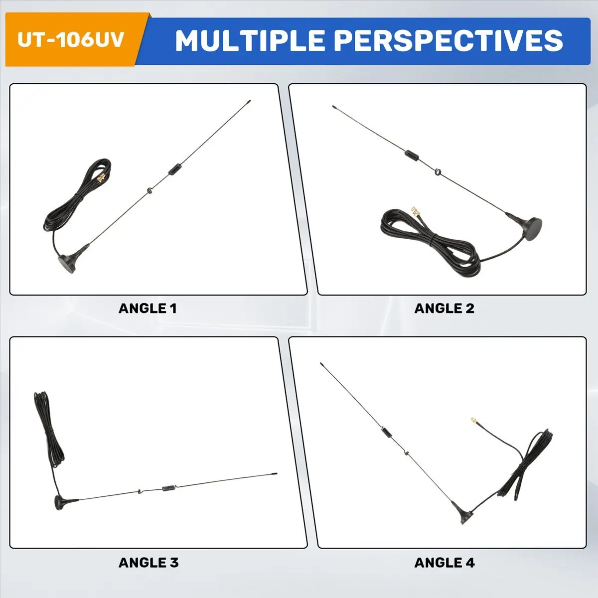 Sep. UT-106UV 무전기 안테나 DIAMOND SMA-F UT106 (HAM 라디오 UV-5R -888S UV-82 UV-5RE용) 롱 안테나