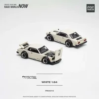 XCartoys x Pop Race 1:64 Skyline 2000 engine V8 DRIFT WhiteDiecast Model Car 1