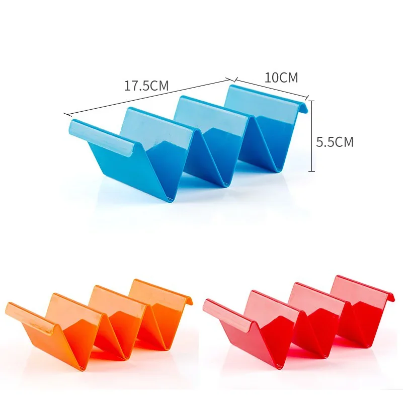 1-30PCS Taco Holder Mexican Pancake Rack Multicoloured Wavy Taco Holder Tortilla Tray Food Tray Rack Kitchen Baking Tools