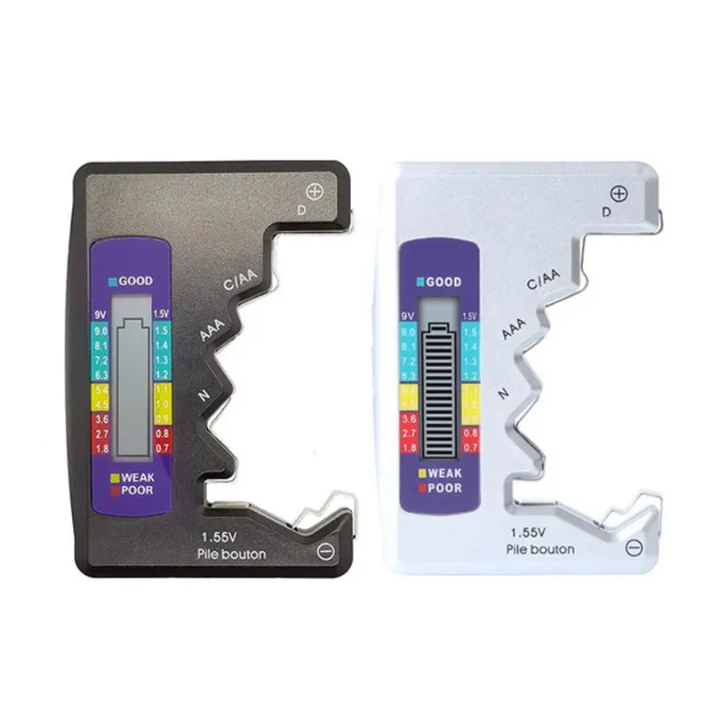 디지털 배터리 테스터 LCD 디스플레이 C D N AA AAA 9V 1.5V 단추 셀 배터리 용량 확인 감지기, 커패시턴스 진단 도구