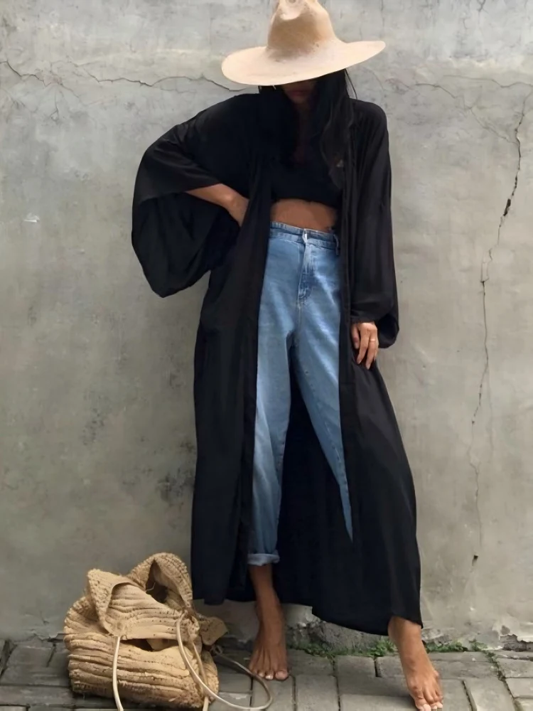 kimonos for women boho kimono robe Beach Coverups Womens Beach Blouses Loose Kimono Open Front kimono Cardigan over sized kimono
