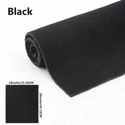 Premium Double Layer Cowhide Suede Leather - 50x60cm (Black)