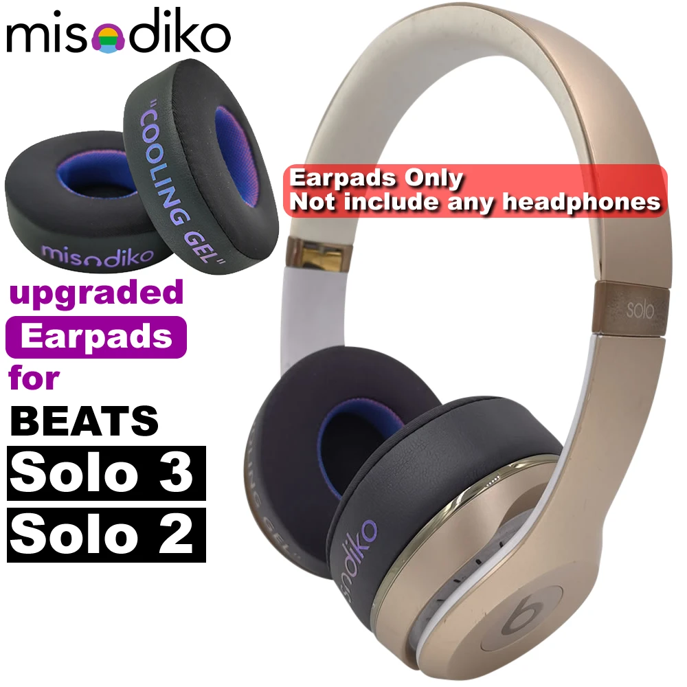 

misodiko Upgraded Ear Pads Cushions Replacement for Beats Solo3, Solo 2 Headphones