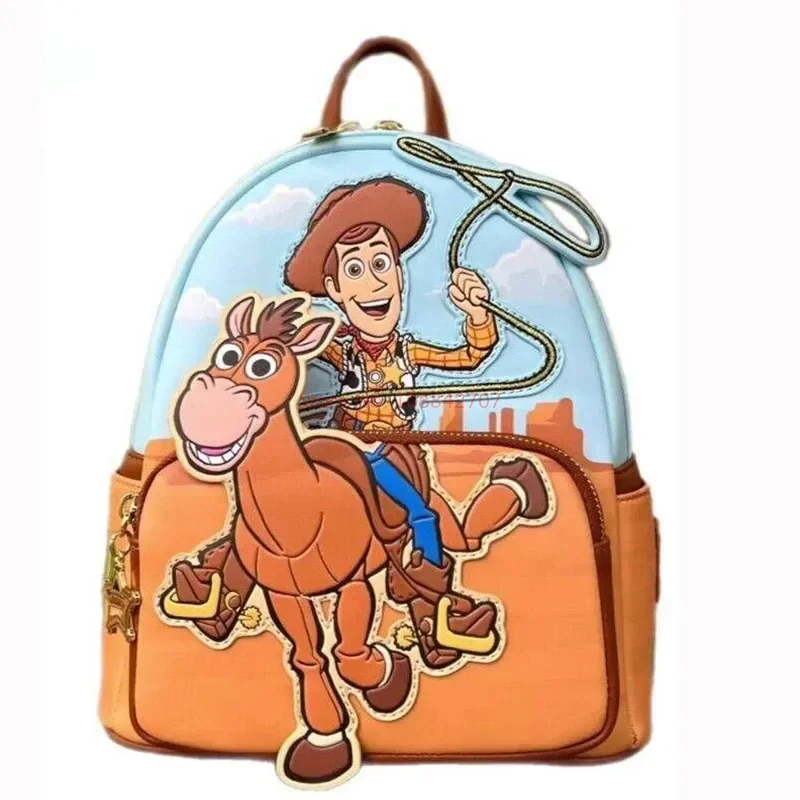 thumbnail image 1 of Nueva mochila pequeña Disney Loungefly Toy Story Woody & Bullseye Mochila para estudiantes Mochila para niños Mochila de ocio Bolso de hombro, 1 of 4