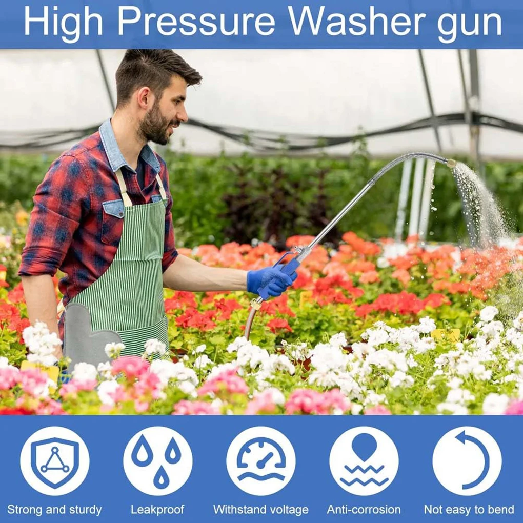1PCS Wash Accessories Maintenance High Pressure Power Water Gun Washer Water Jet Hose Pipe Wand Nozzle Sprayer Spray cleaning