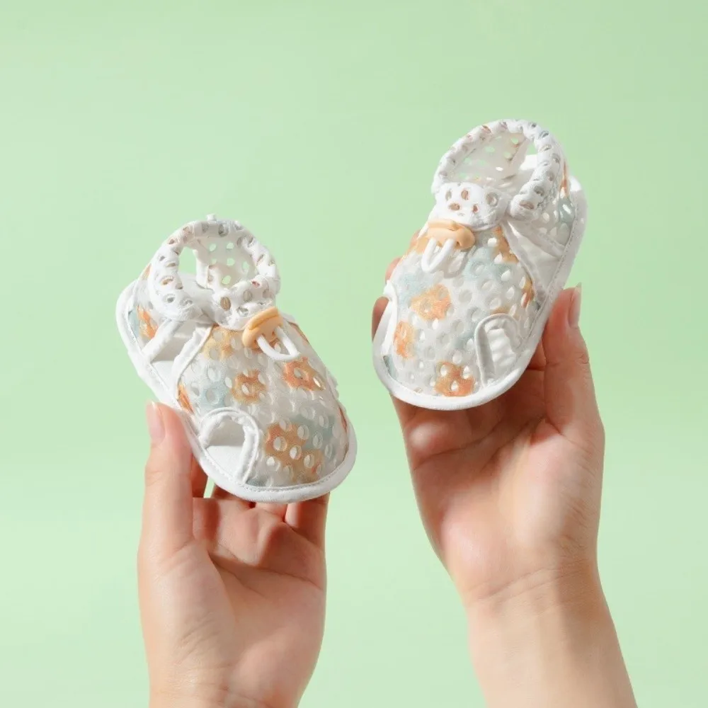 Casual Breathable Baby Shoes Mesh Machine Washable Toddler Shoes Lightweight Flexible Fit Infant Anti-slip Sandals First Walkers