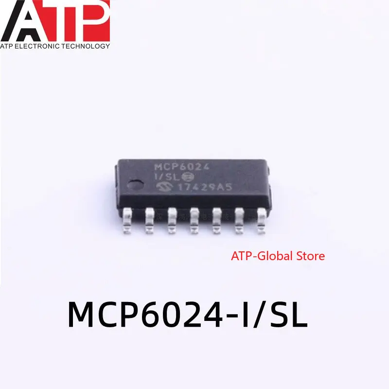 

10 шт. MCP6024-I/SL SOP-14 MCP6024 оригинальный запас интегральных микросхем