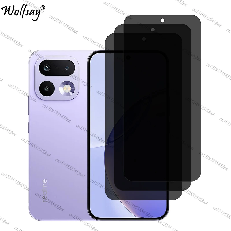 Anti-Spy Tempered Glass Privacy Screen Protector with Camera Protection, 6.78-inch