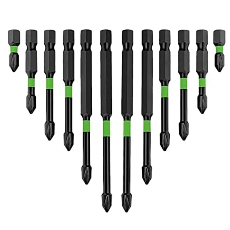 

2023New Screwdriver Bit Set, 12Pcs S2 Driver Drilling Work Set, Strong Head Bits for Power Screwdriver Impact Drill