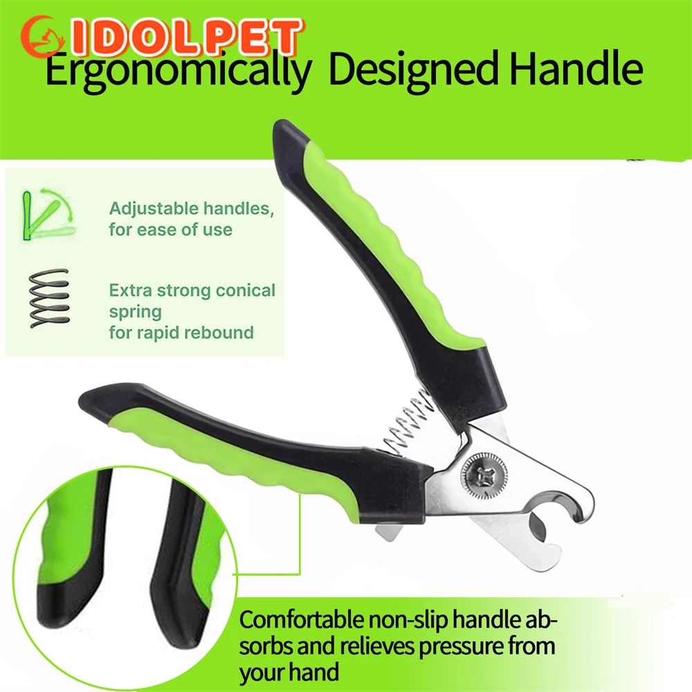 Dog Nail Clippers with Safety Guard Cat Dog Nail Trimmers Pet Nail Clippers Sharp Blades Suitable