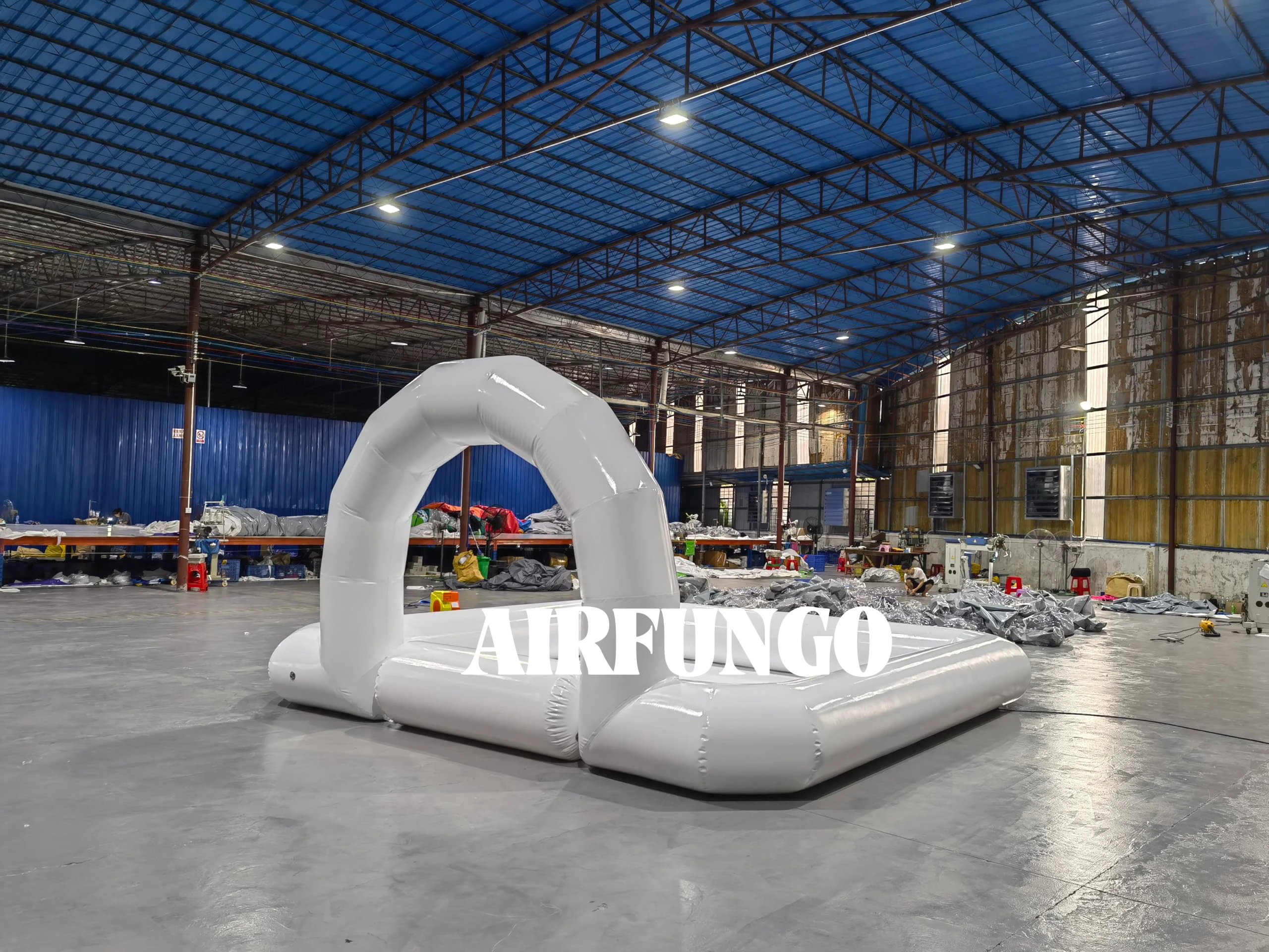 Outdoor Amusement Inflatable Bumper Car Go Kart Track Bumper car race track inflatable go kart race tracks 4