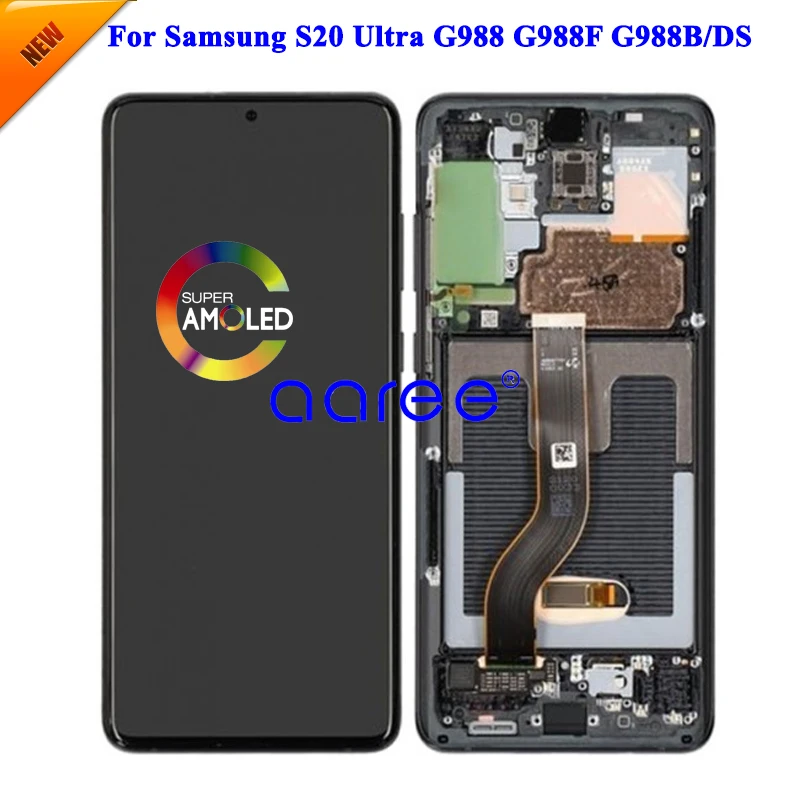 

Super AMOMLED LCD Screen For Samsung S20 Ultra LCD For Samsung S20 Ultra G988F LCD Screen Touch Digitizer Assembly