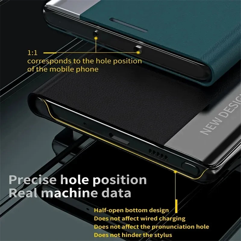 Leather Flip Phone Case with Stand